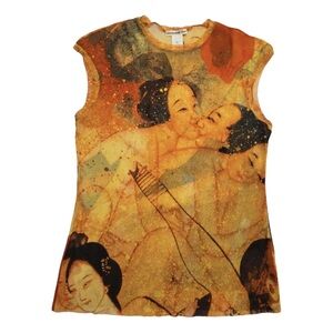 Vivienne tam ‘Chinese lovers’ print top 1995